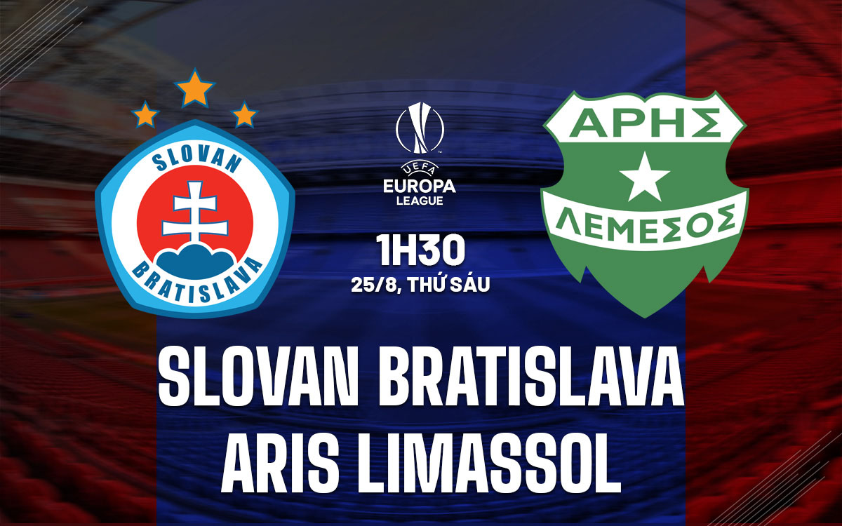 Nhận định trận đấu Slovan Bratislava vs Aris Limassol